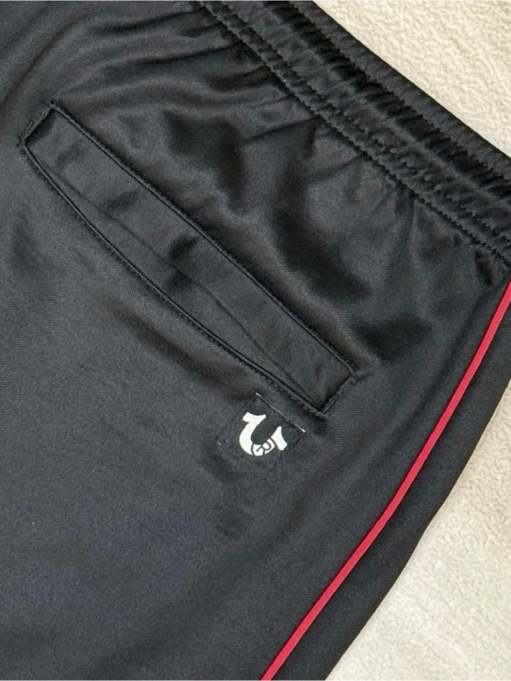 True Religion Embroidered Eagle Mens Track Jogger Size S 30